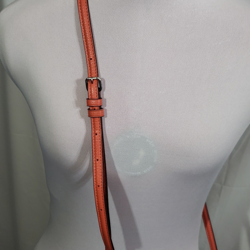 NWT Coach Ellen Crossbody Leather Bag Tangerine - Picture 3 of 13
